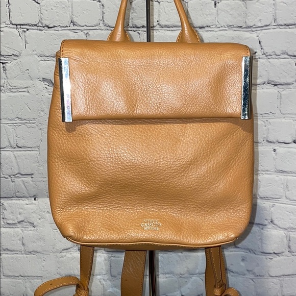 Vince Camuto Tan Leather Mini Backpack - Picture 1 of 5